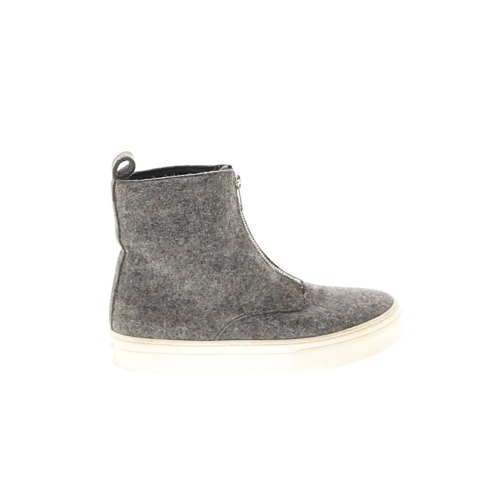 Celine Zip Up HIgh Top Trainers Gray